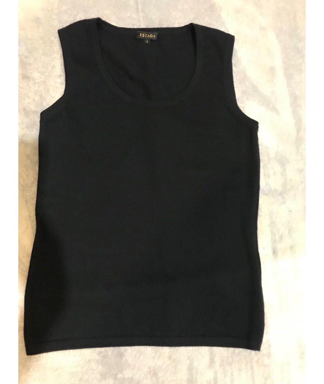ESCADA Черная шерстяная майка, фото 5