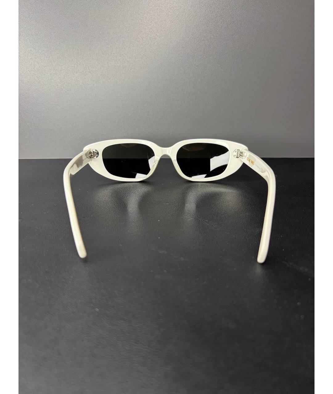 CELINE Белые пластиковые солнцезащитные очки, фото 6