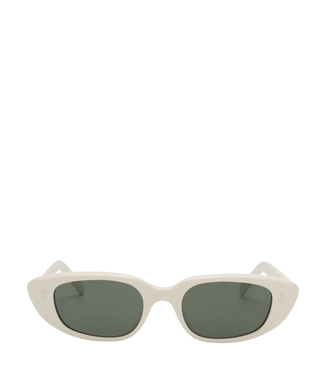 CELINE Белые пластиковые солнцезащитные очки, фото 1