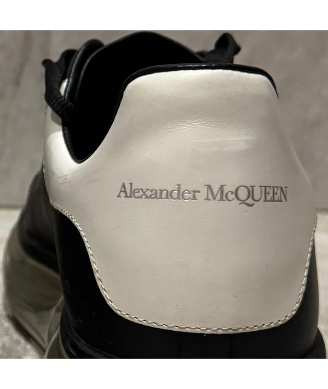 ALEXANDER MCQUEEN Черные кожаные низкие кроссовки / кеды, фото 7