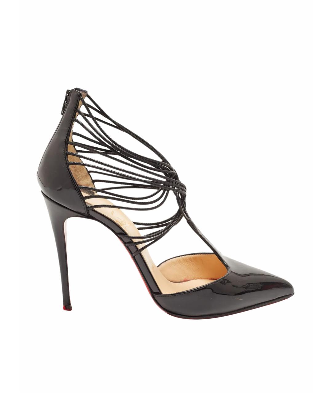 CHRISTIAN LOUBOUTIN Черные туфли из лакированной кожи, фото 1