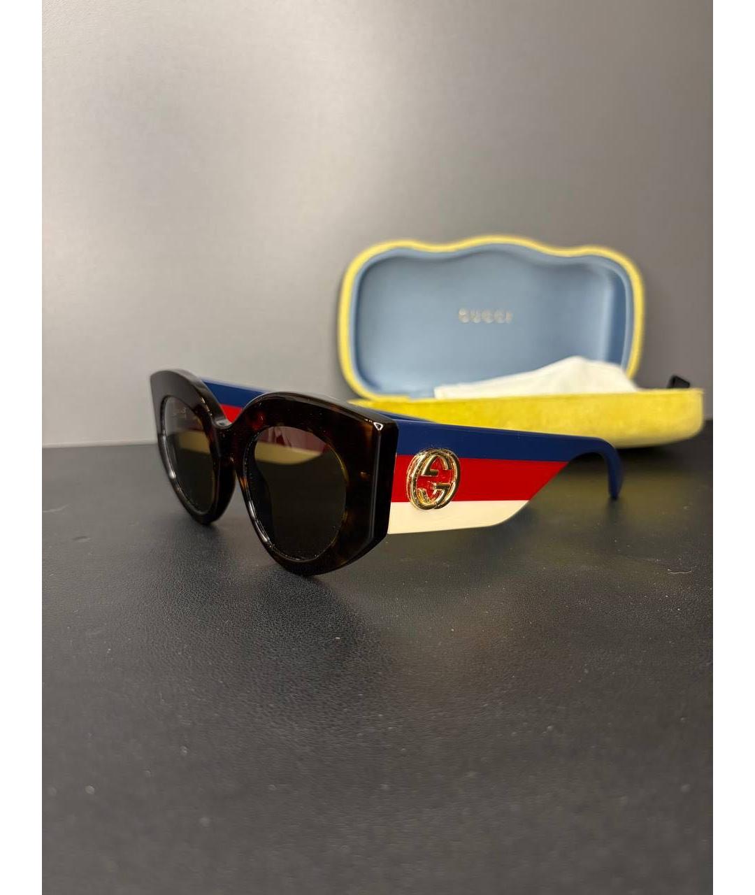 GUCCI Мульти пластиковые солнцезащитные очки, фото 5