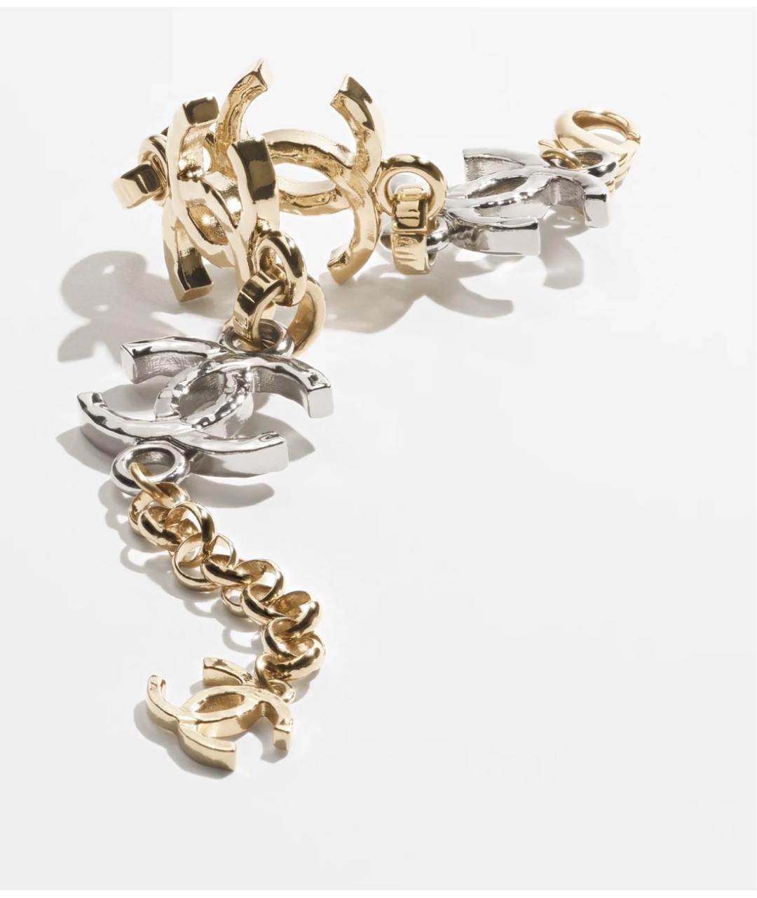 CHANEL Золотой металлический браслет, фото 2