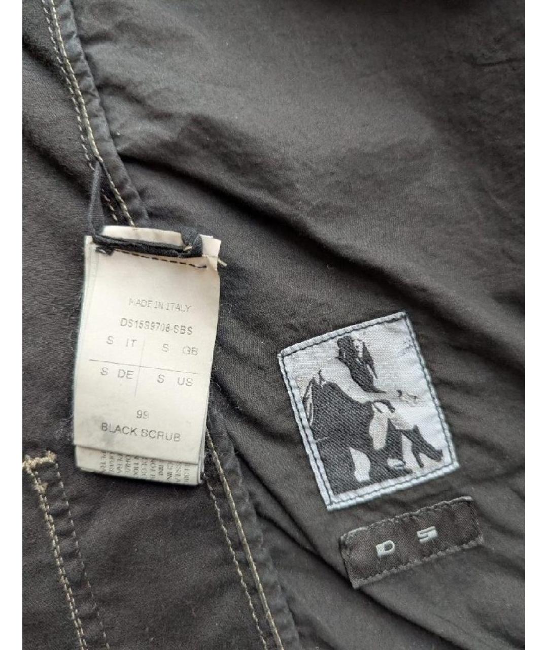 RICK OWENS Черная деним куртка, фото 3