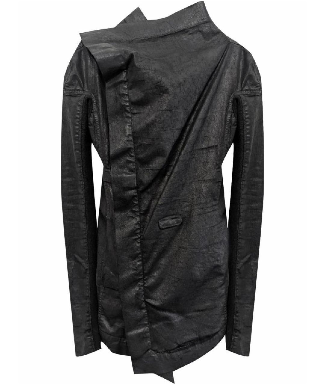 RICK OWENS Черная деним куртка, фото 9