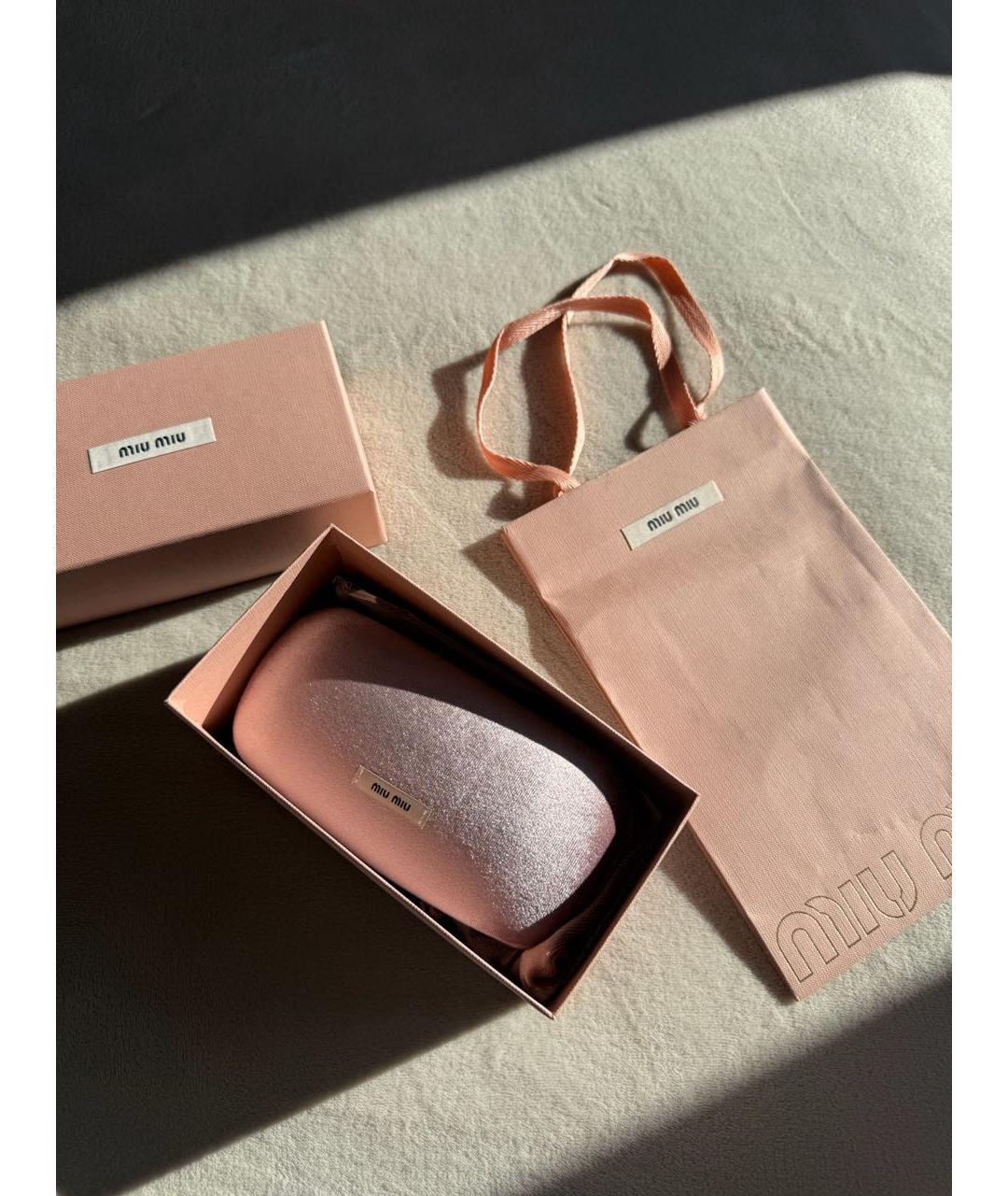 MIU MIU Коричневые пластиковые солнцезащитные очки, фото 7