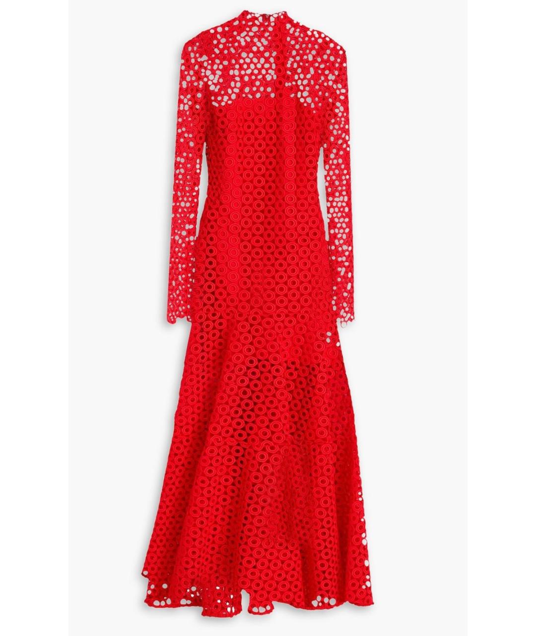 DAVID KOMA Красное полиэстеровое коктейльное платье, фото 10