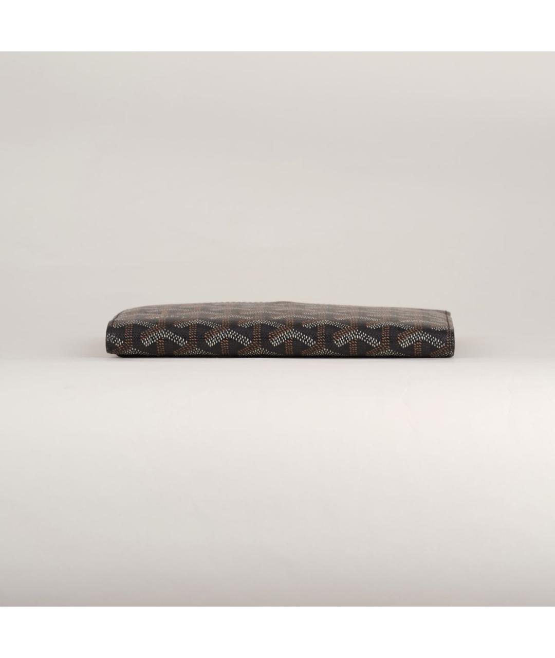 GOYARD Черный кожаный кошелек, фото 5