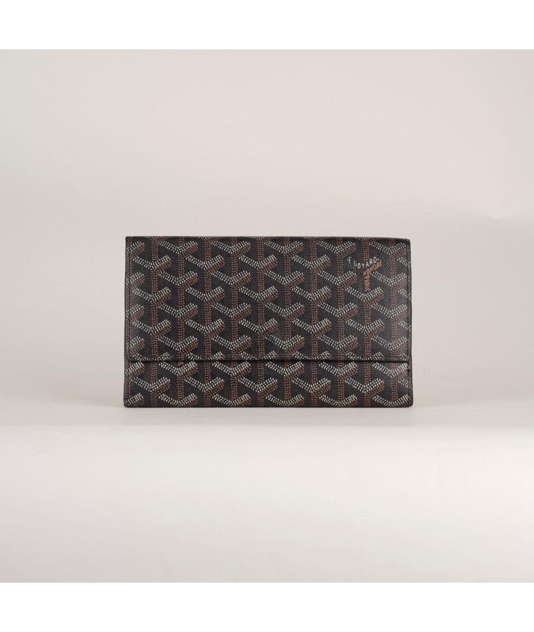 GOYARD Черный кожаный кошелек, фото 9