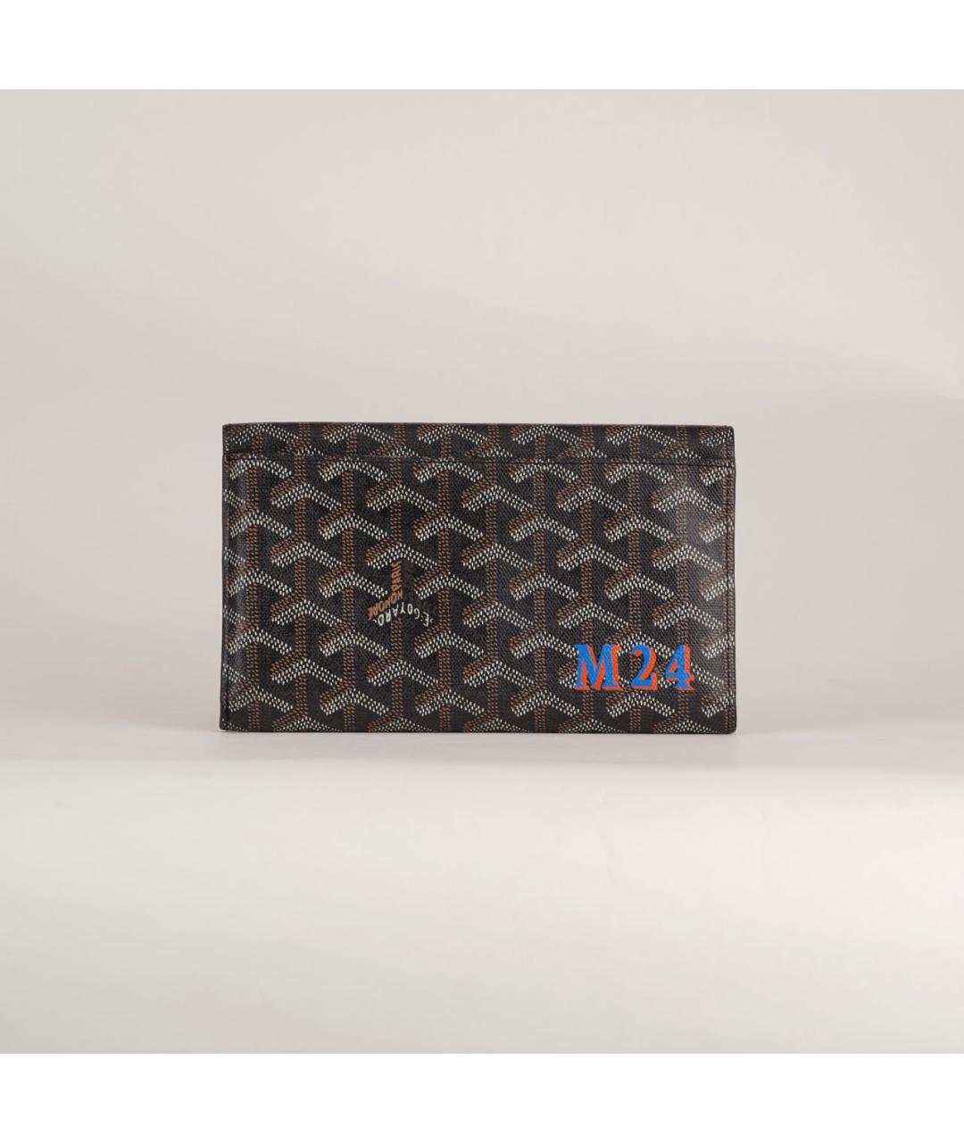 GOYARD Черный кожаный кошелек, фото 2