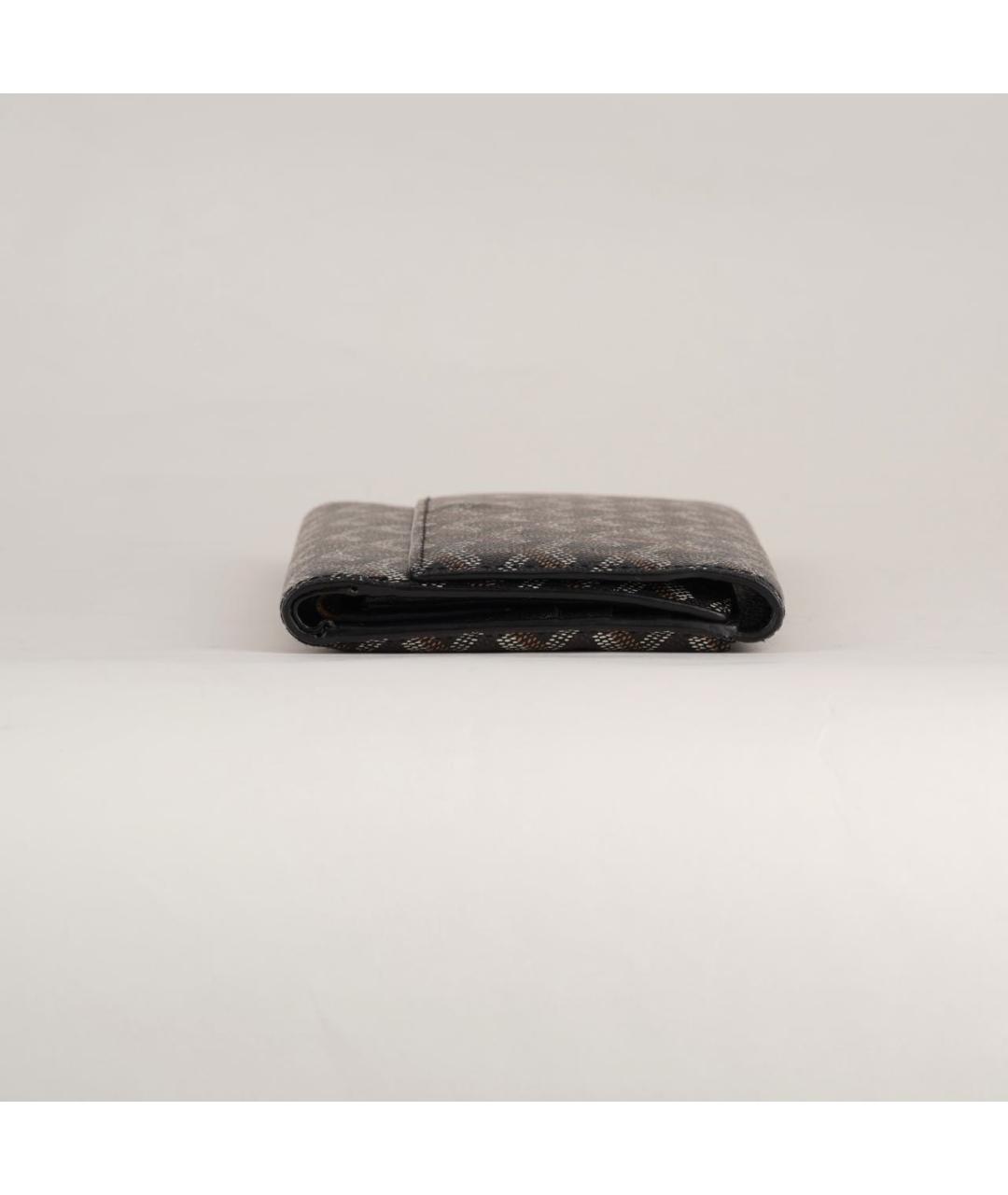 GOYARD Черный кожаный кошелек, фото 4