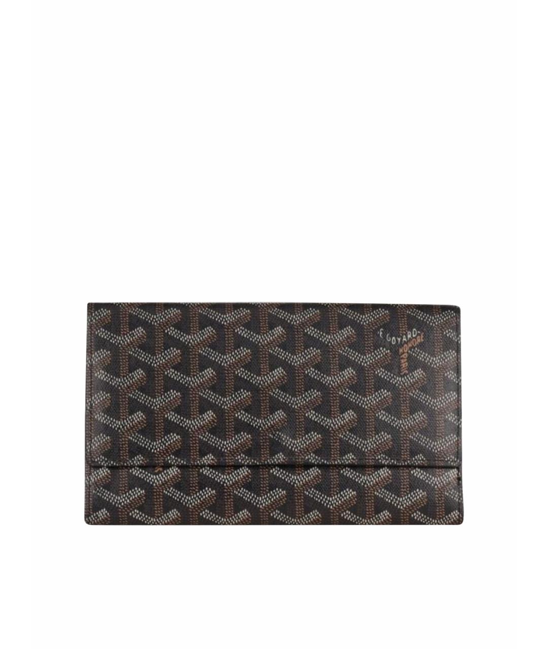 GOYARD Черный кожаный кошелек, фото 1