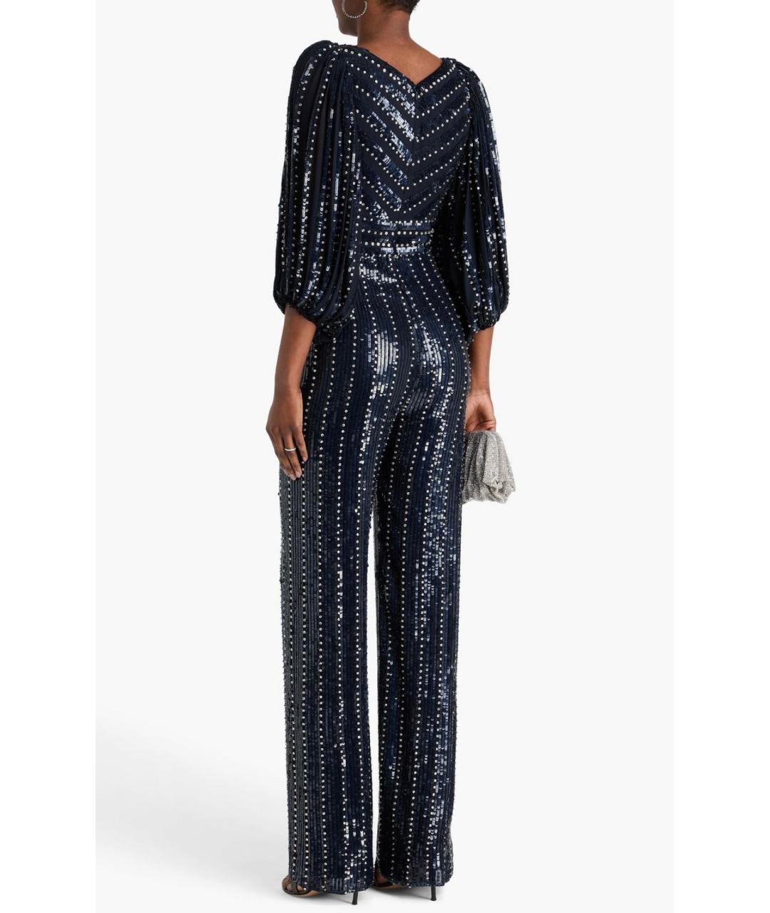 JENNY PACKHAM Темно-синий вискозный комбинезон, фото 3