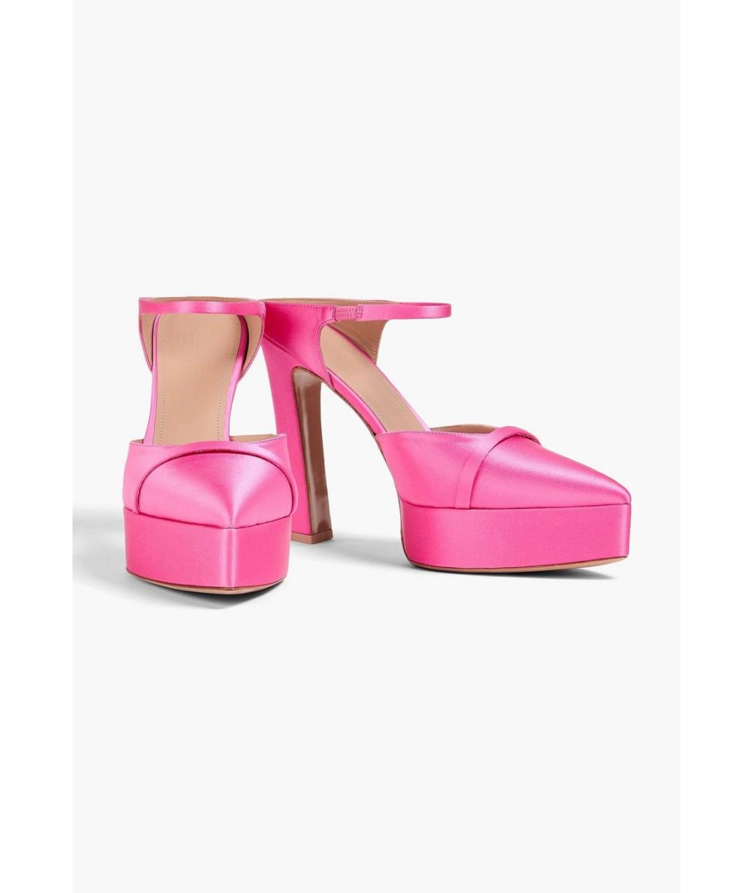 MALONE SOULIERS Розовые текстильные туфли, фото 2