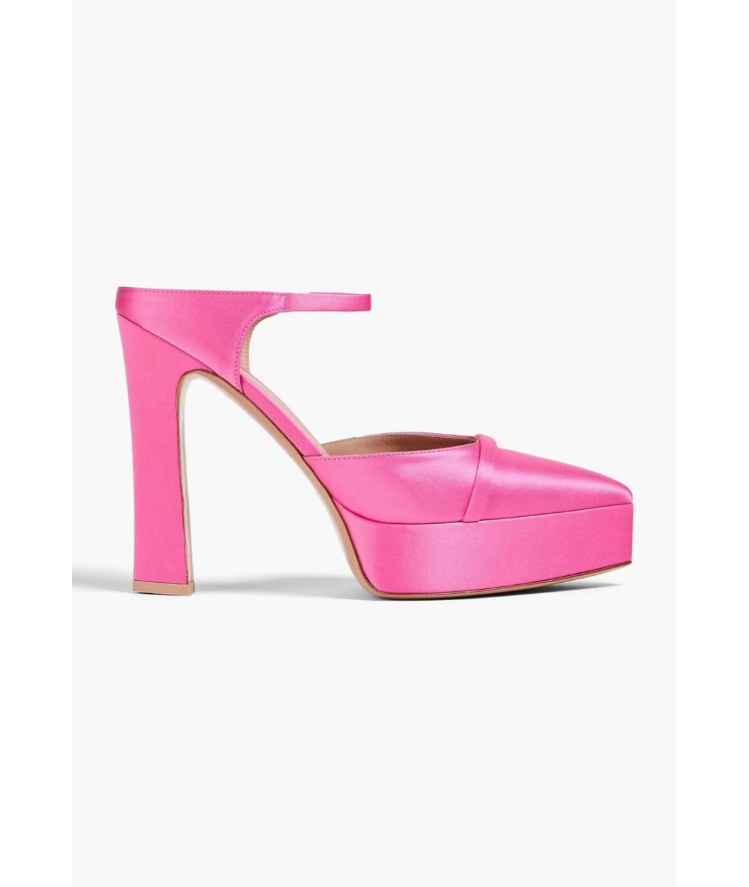 MALONE SOULIERS Розовые текстильные туфли, фото 4