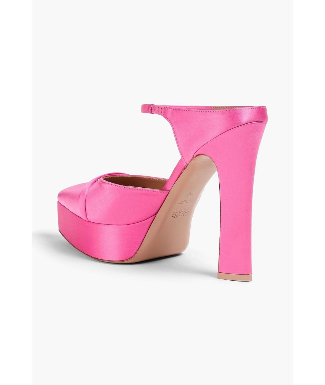 MALONE SOULIERS Розовые текстильные туфли, фото 3