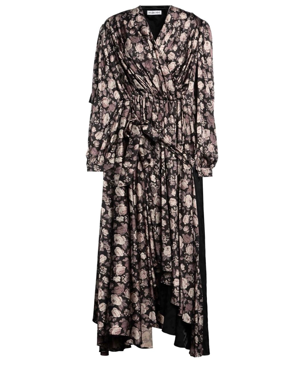 BALENCIAGA Мульти полиэстеровое платье, фото 4