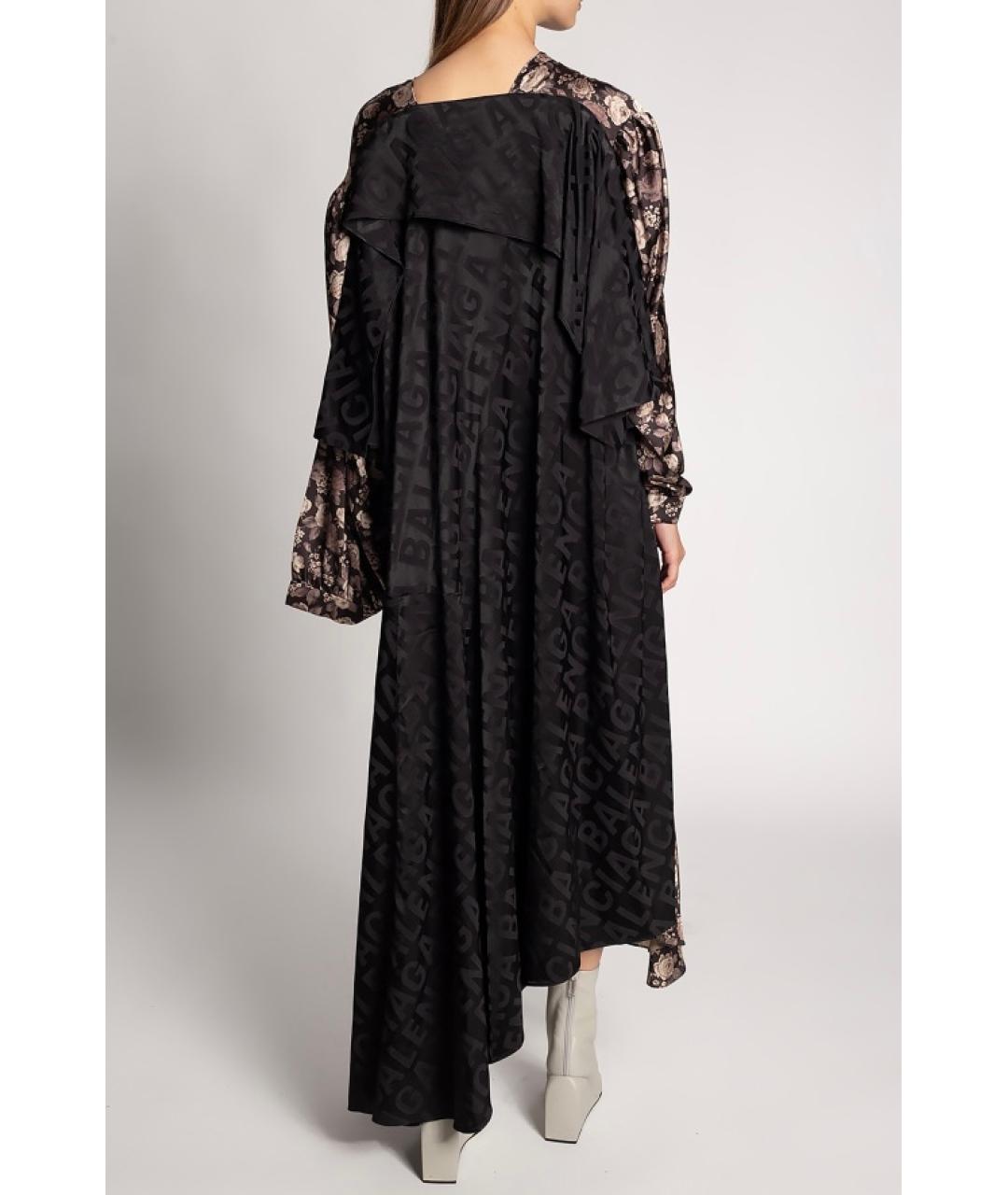 BALENCIAGA Мульти полиэстеровое платье, фото 3