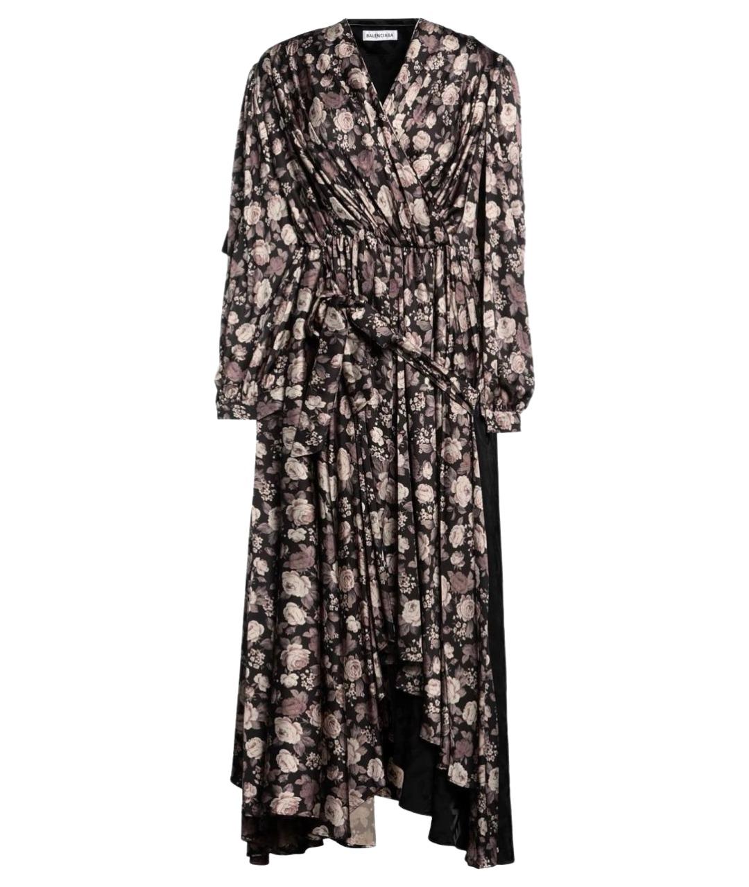 BALENCIAGA Мульти полиэстеровое платье, фото 1