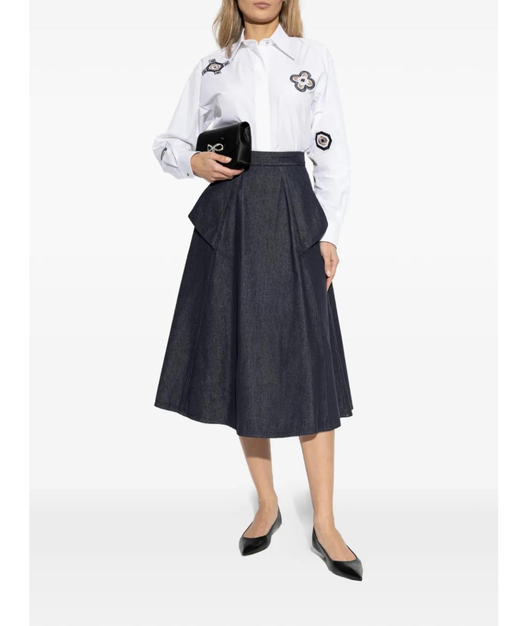 MAX MARA Белая хлопковая рубашка, фото 3