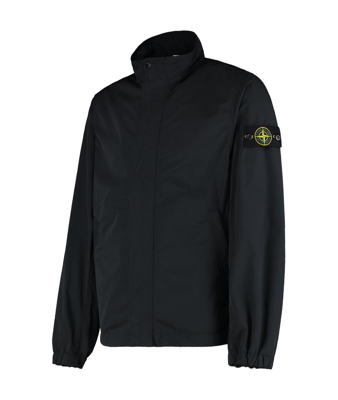 STONE ISLAND Черная полиэстеровая куртка, фото 3