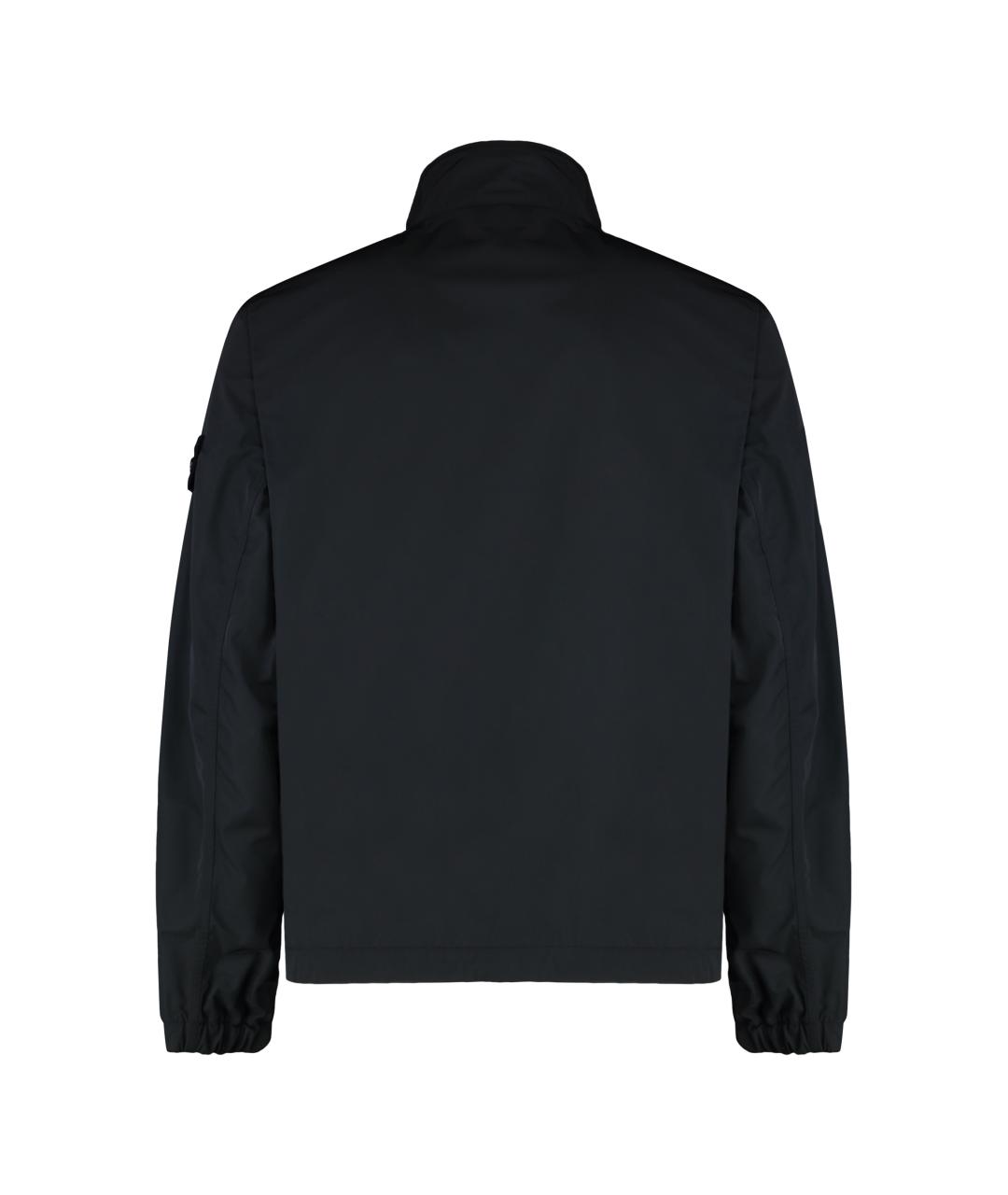 STONE ISLAND Черная полиэстеровая куртка, фото 2