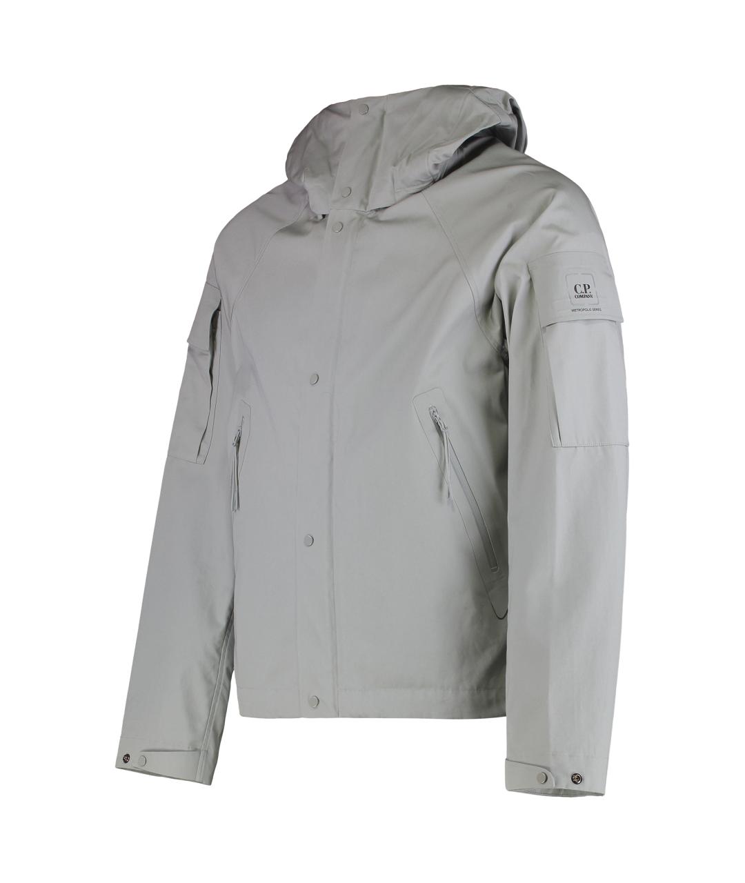 CP COMPANY Серая хлопковая куртка, фото 2