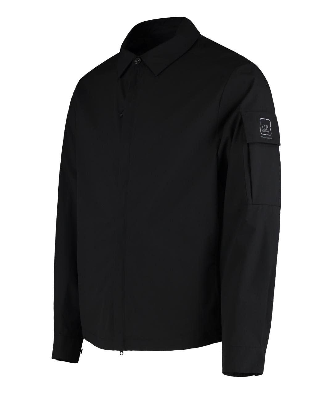 CP COMPANY Черная полиэстеровая куртка, фото 2