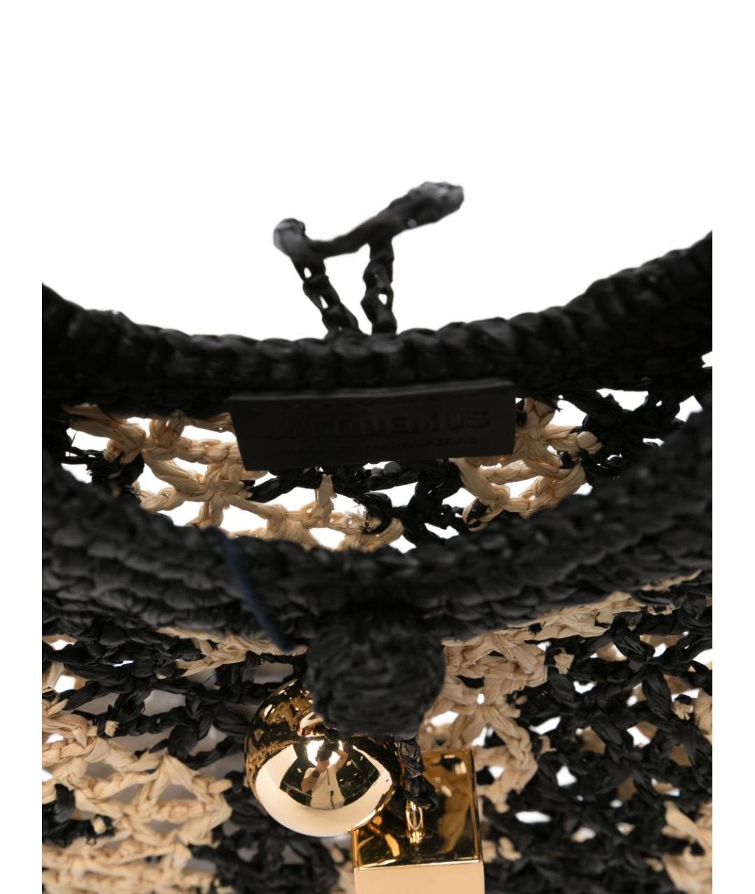 JACQUEMUS Мульти пелетеная сумка с короткими ручками, фото 4