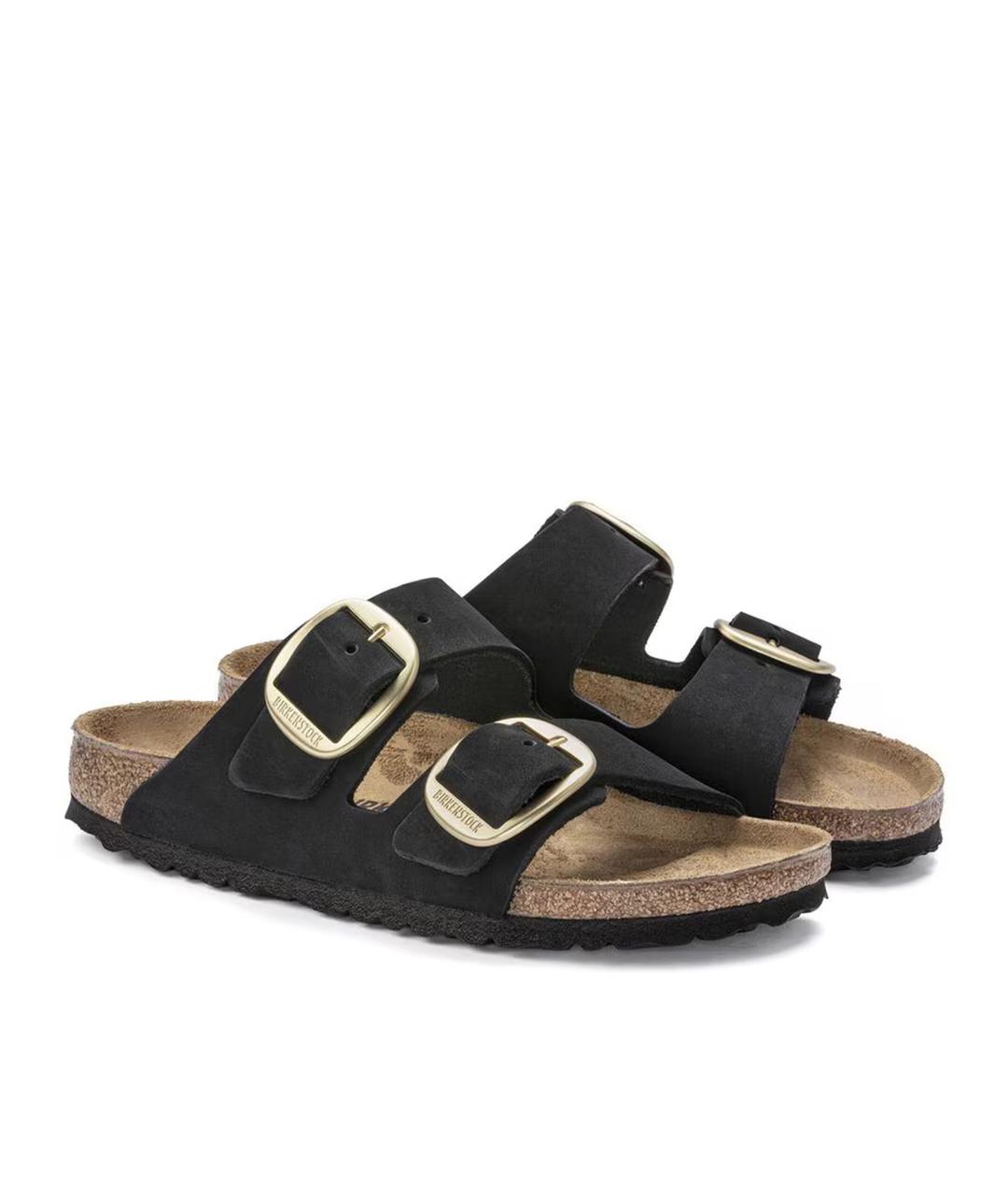 BIRKENSTOCK Черные замшевые сандалии, фото 4