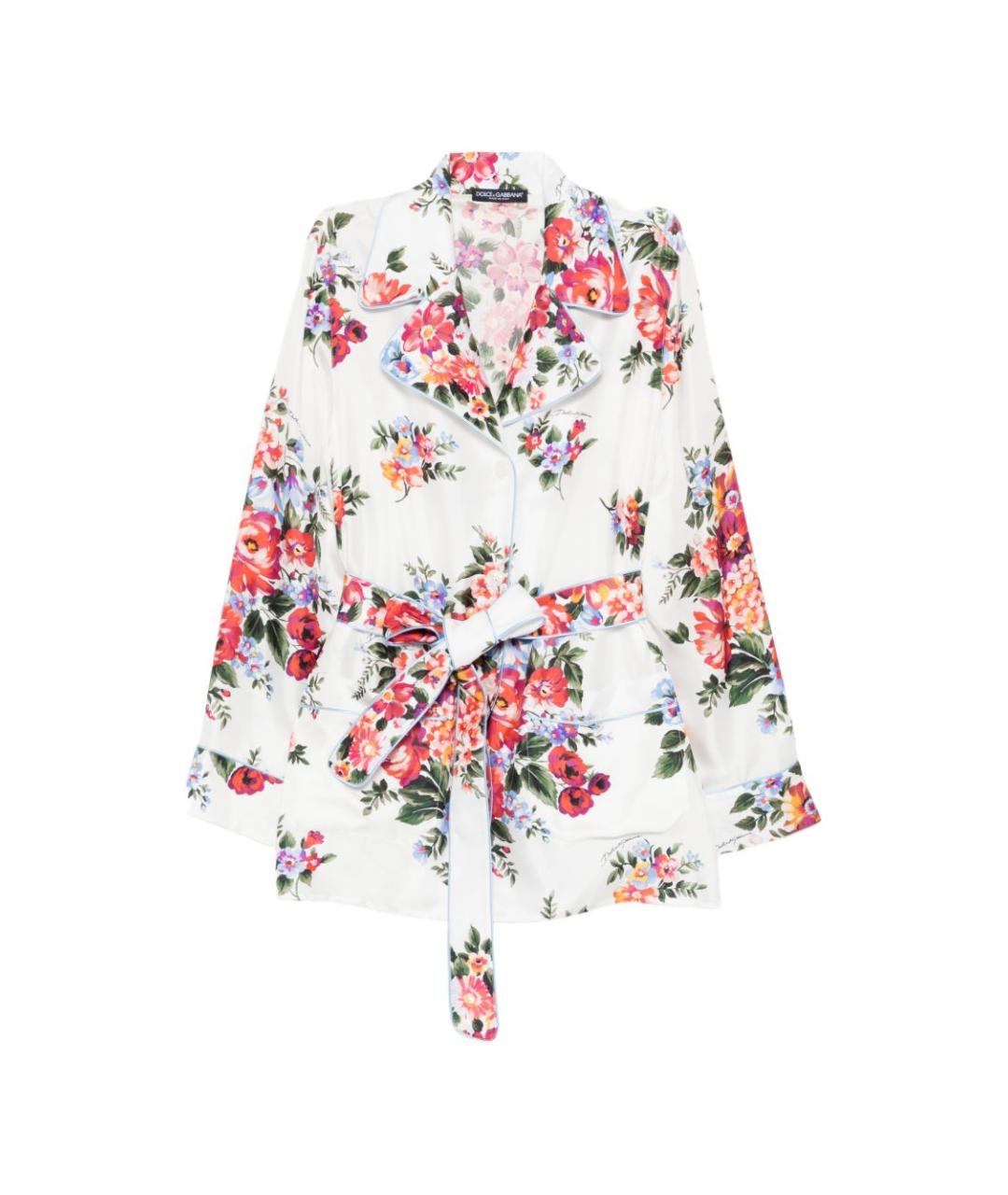 DOLCE&GABBANA Мульти шелковая блузы, фото 1