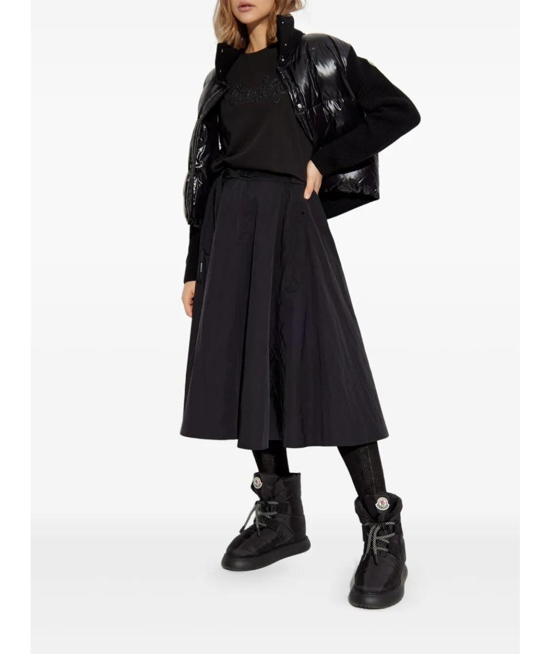 MONCLER Черная шерстяная куртка, фото 2