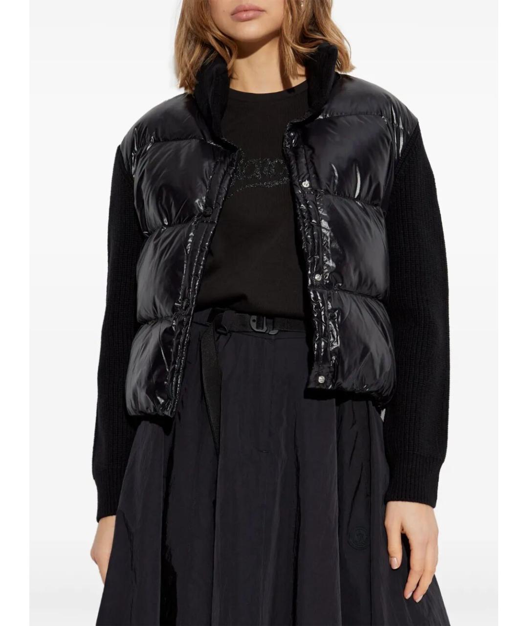 MONCLER Черная шерстяная куртка, фото 3