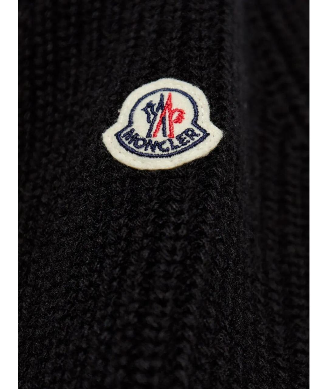 MONCLER Черная шерстяная куртка, фото 5