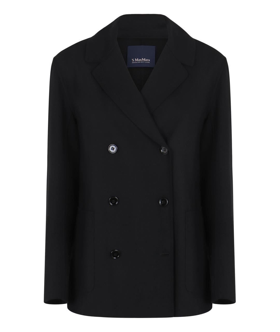 'S MAX MARA Черный шерстяной жакет/пиджак, фото 1