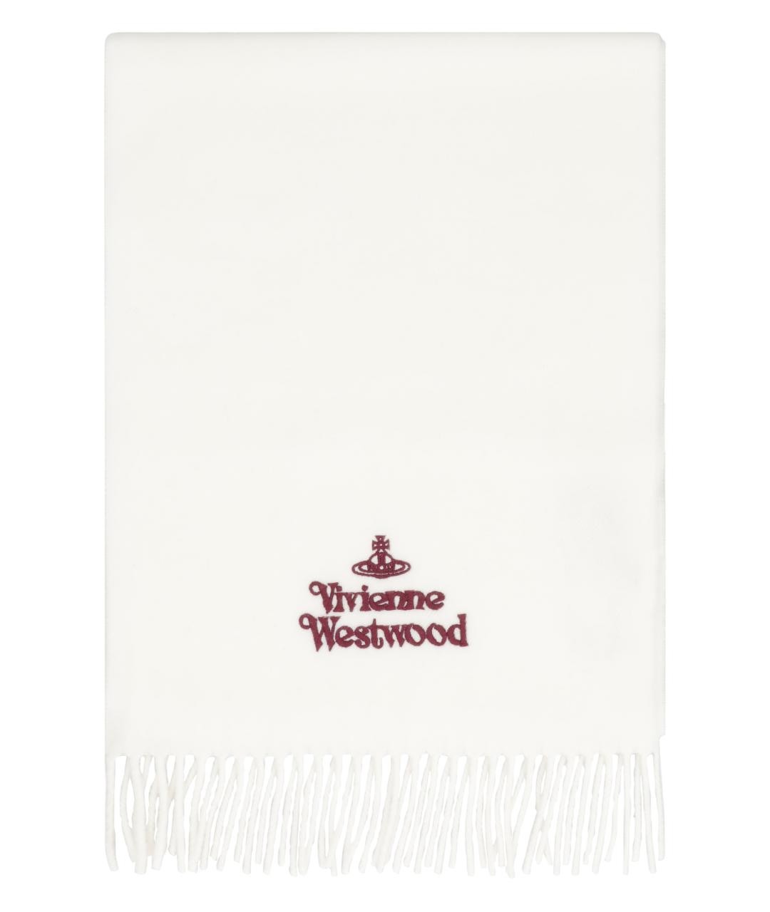 VIVIENNE WESTWOOD Белый шерстяной шарф, фото 1