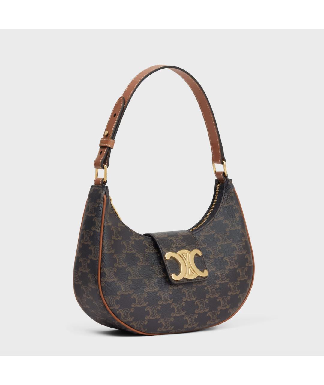 CELINE Коричневая сумка через плечо, фото 2