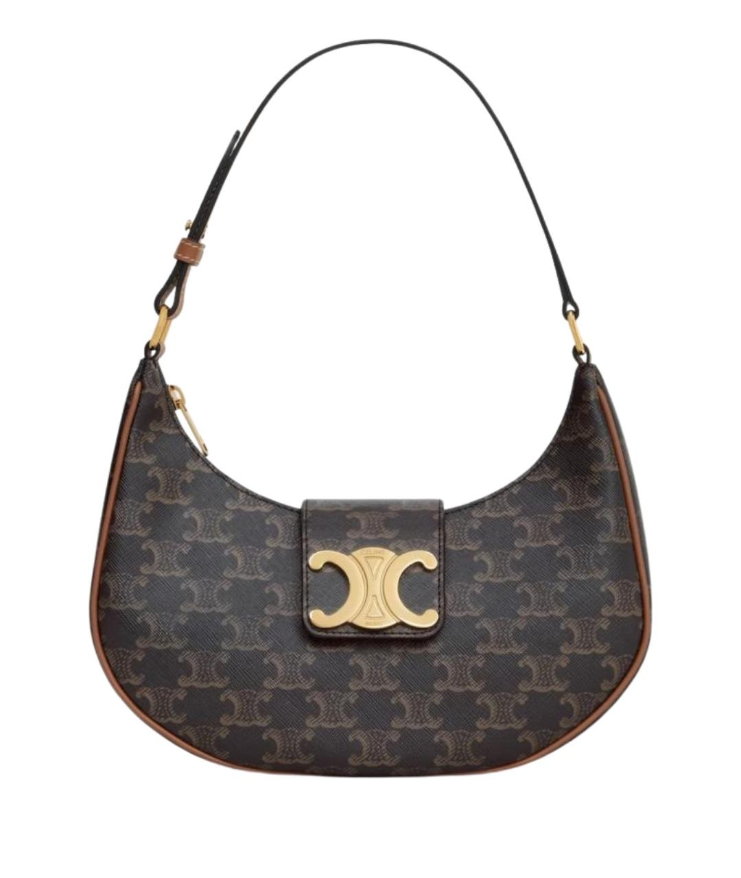 CELINE Коричневая сумка через плечо, фото 1