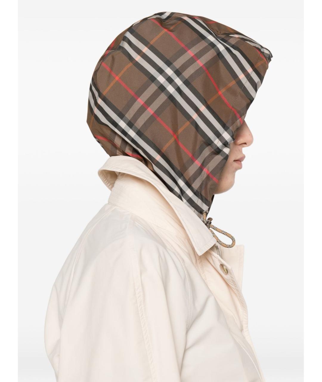 BURBERRY Бежевая полиамидовая парка, фото 3