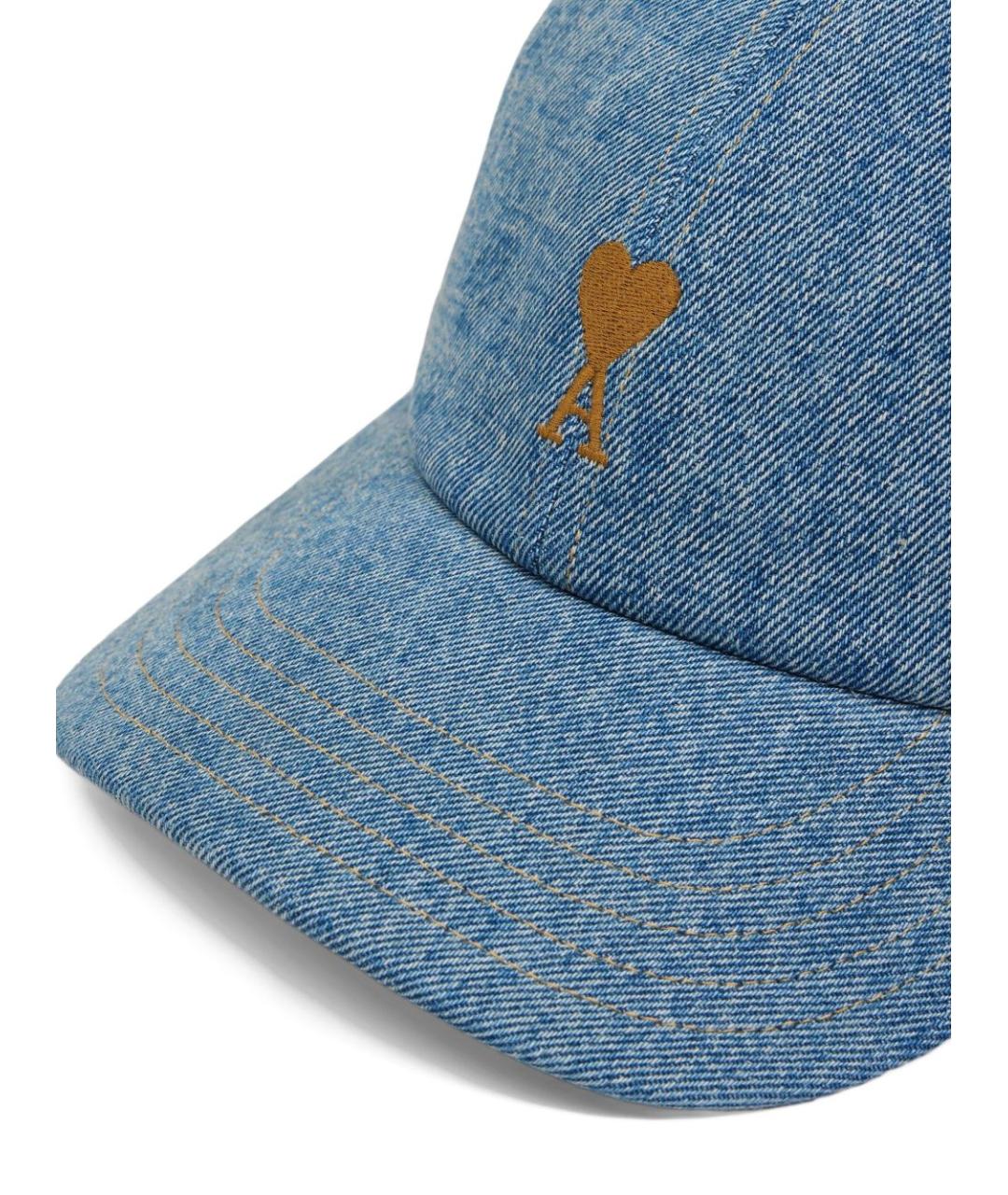 Ami Paris Голубая хлопковая кепка/бейсболка, фото 5