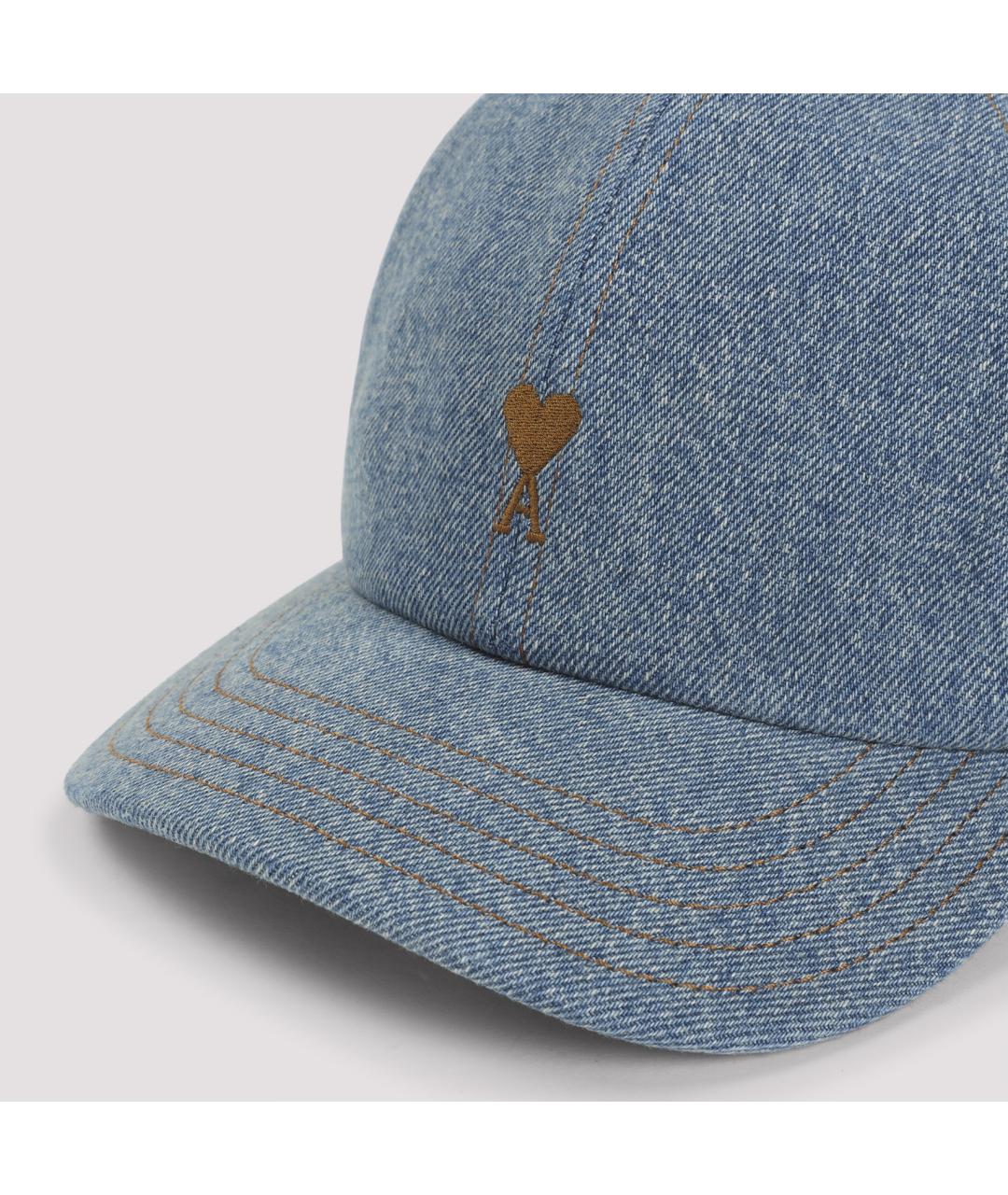 Ami Paris Голубая хлопковая кепка/бейсболка, фото 4