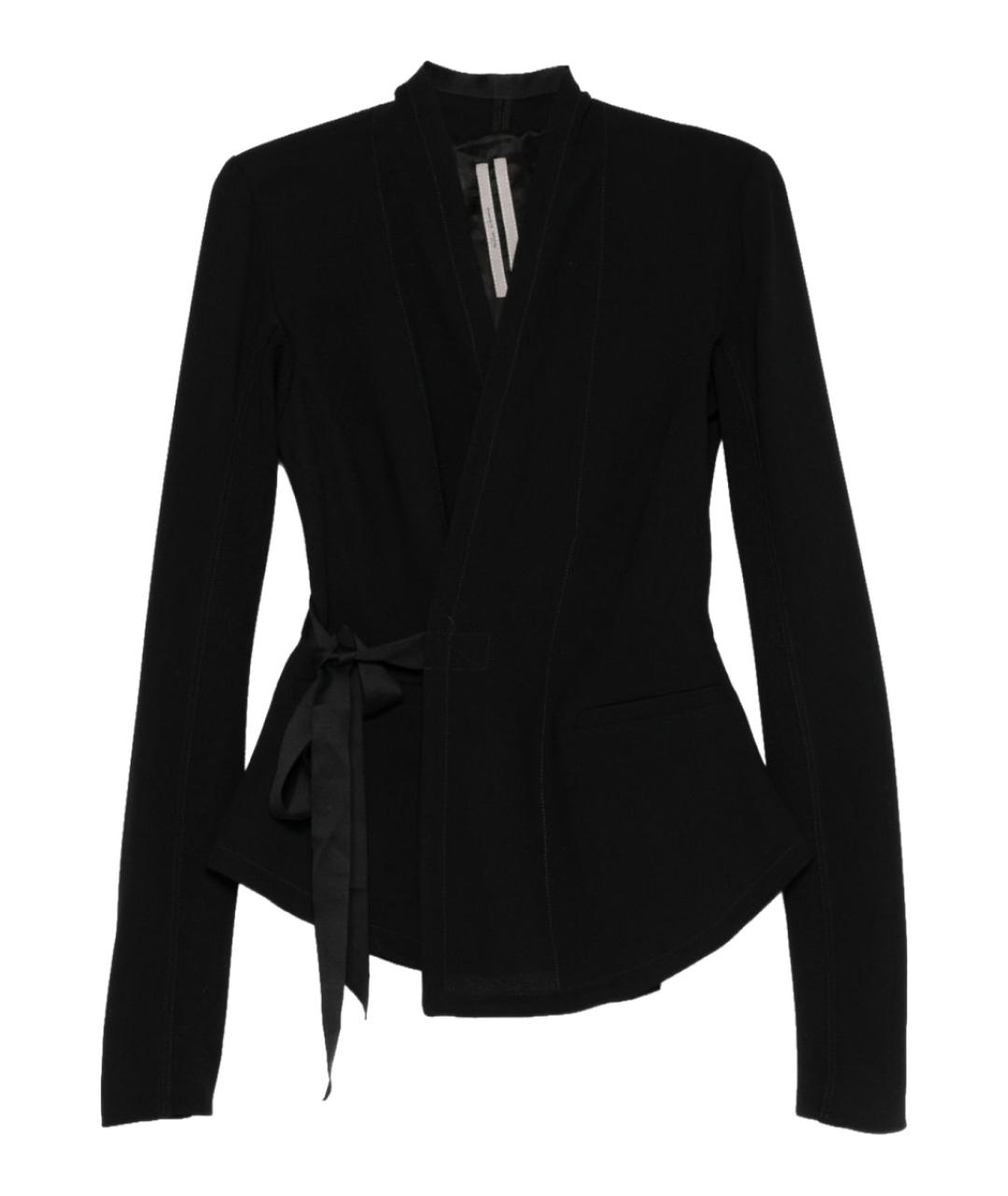 RICK OWENS Черный шерстяной жакет/пиджак, фото 1
