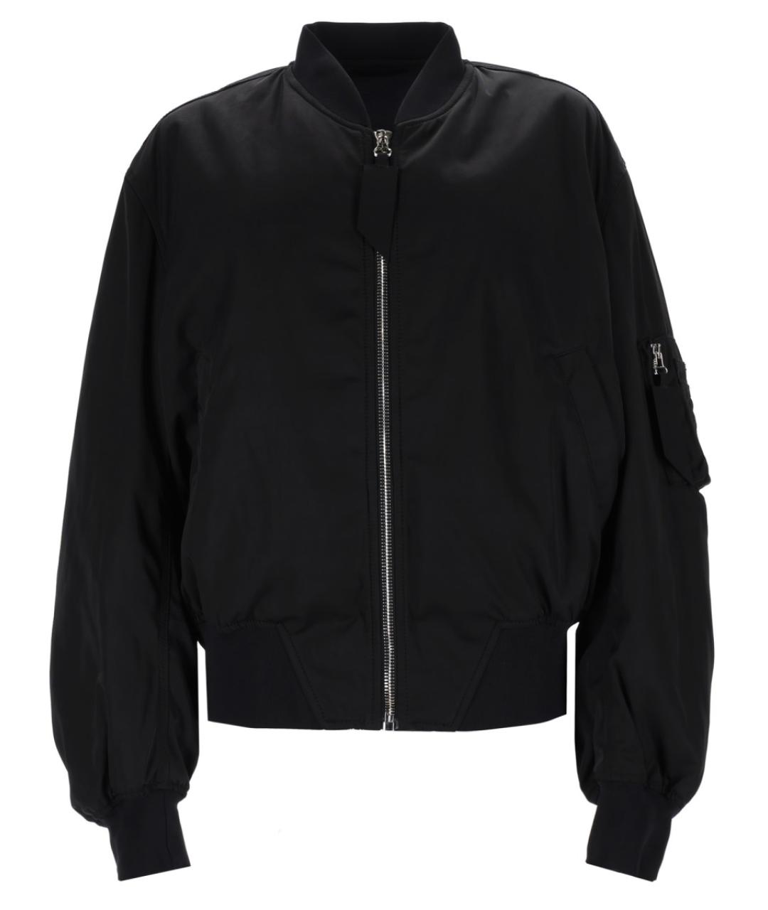 THE ATTICO Черная полиэстеровая куртка, фото 1