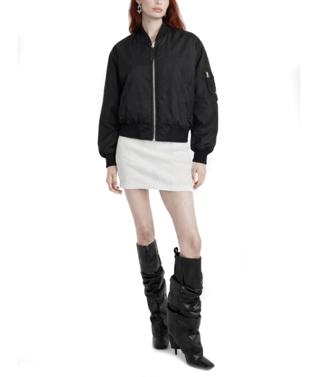THE ATTICO Черная полиэстеровая куртка, фото 3