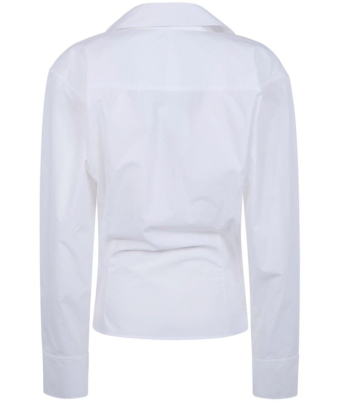 THE ATTICO Белая хлопковая рубашка, фото 2