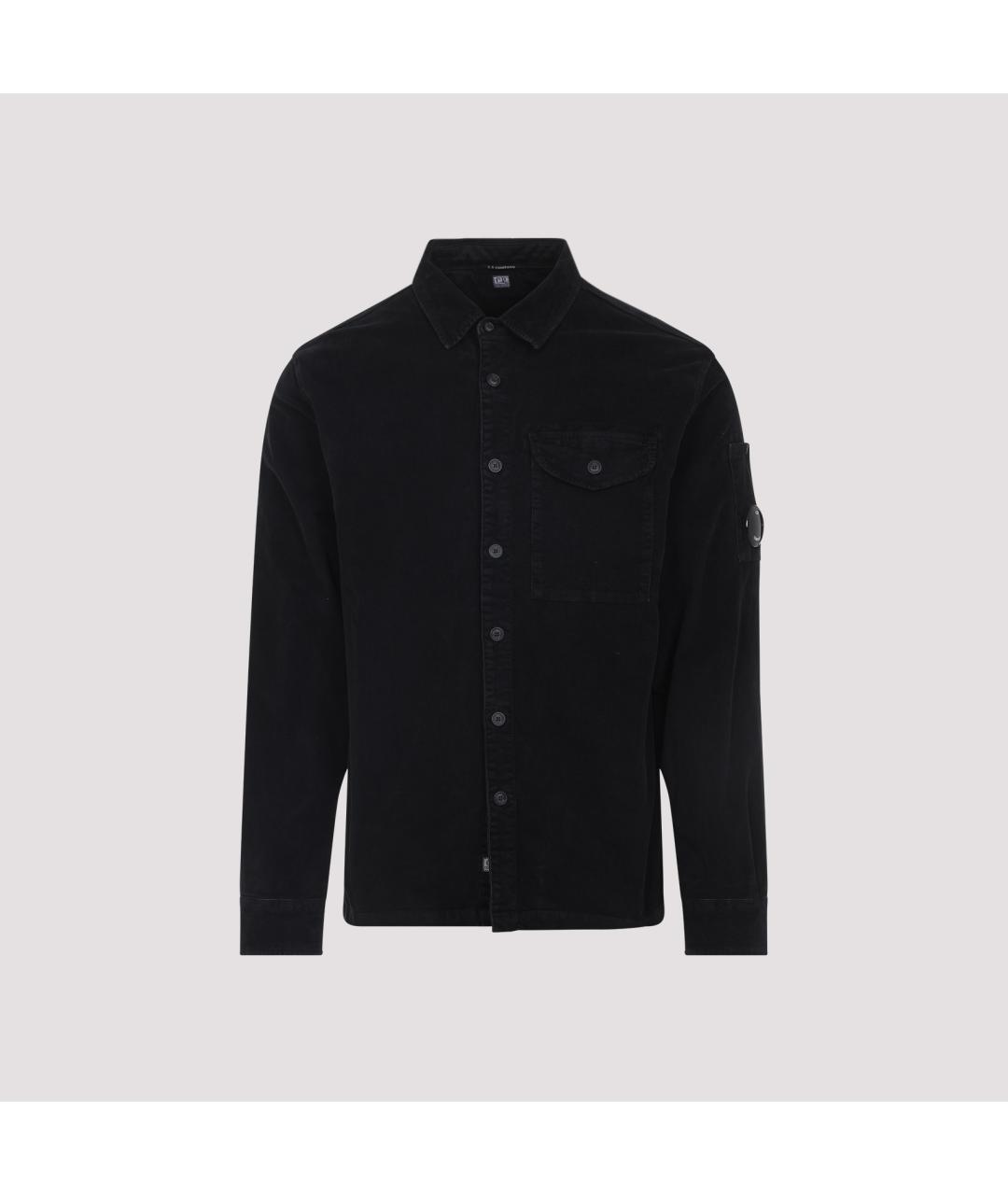 CP COMPANY Черная хлопковая кэжуал рубашка, фото 2