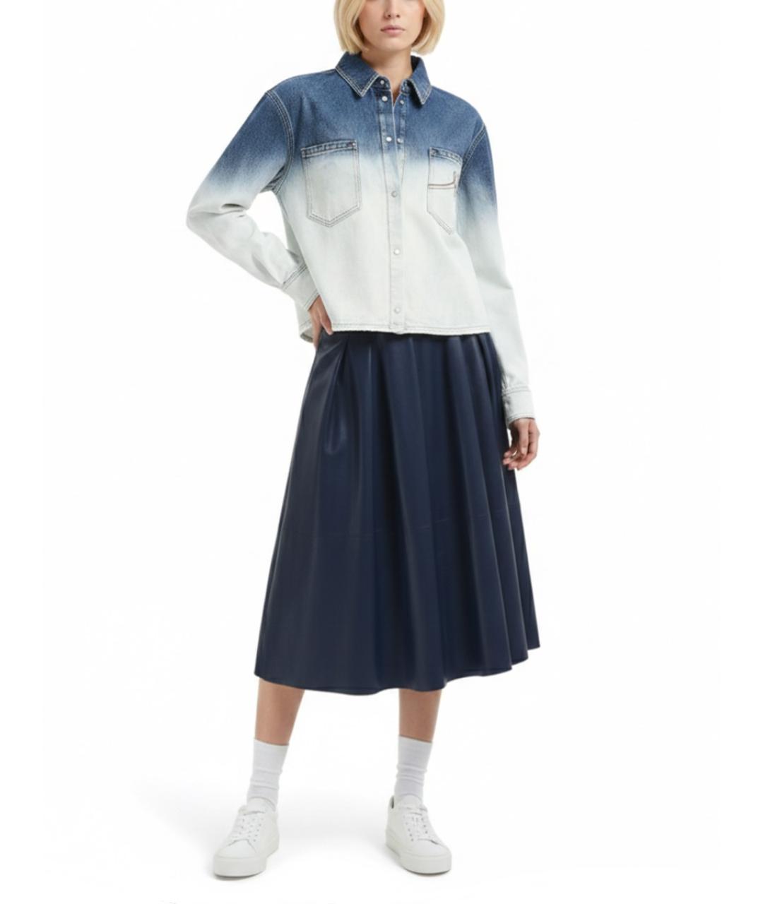 MARNI Синяя хлопковая рубашка, фото 2