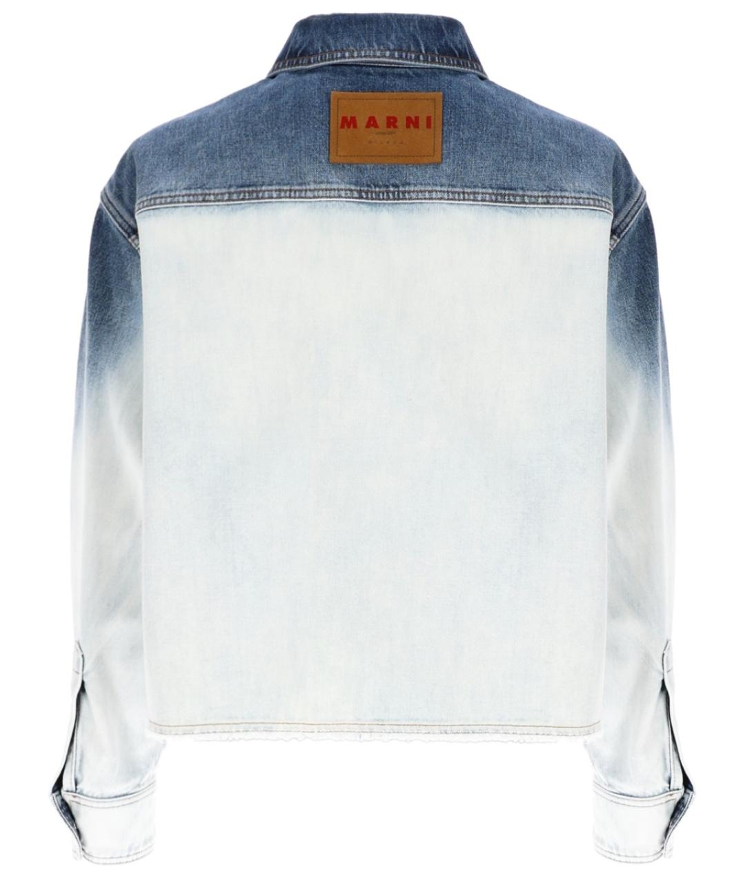 MARNI Синяя хлопковая рубашка, фото 3