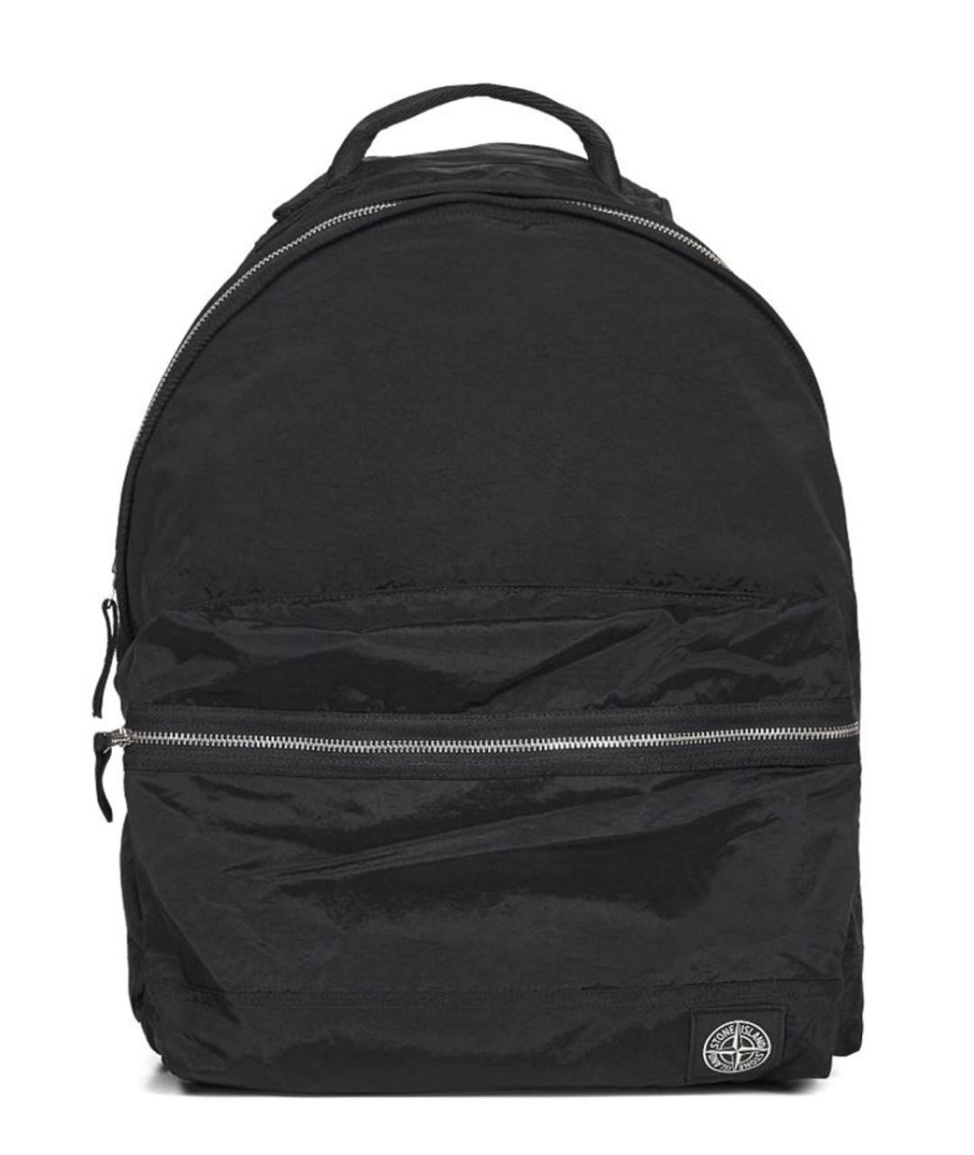 STONE ISLAND Черный синтетический рюкзак, фото 1