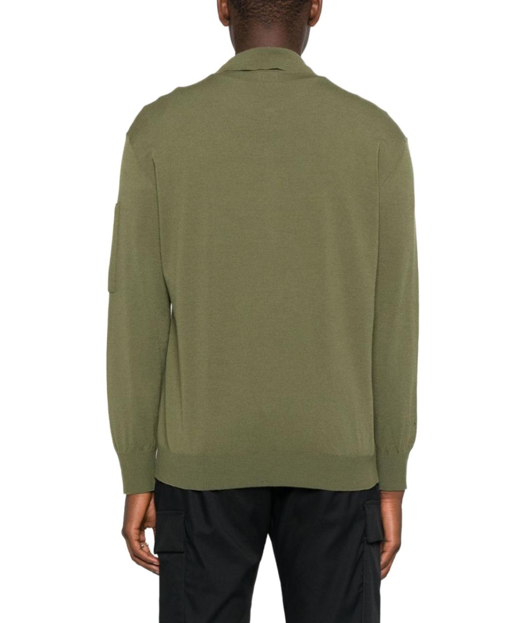 CP COMPANY Зеленый шерстяной джемпер / свитер, фото 3